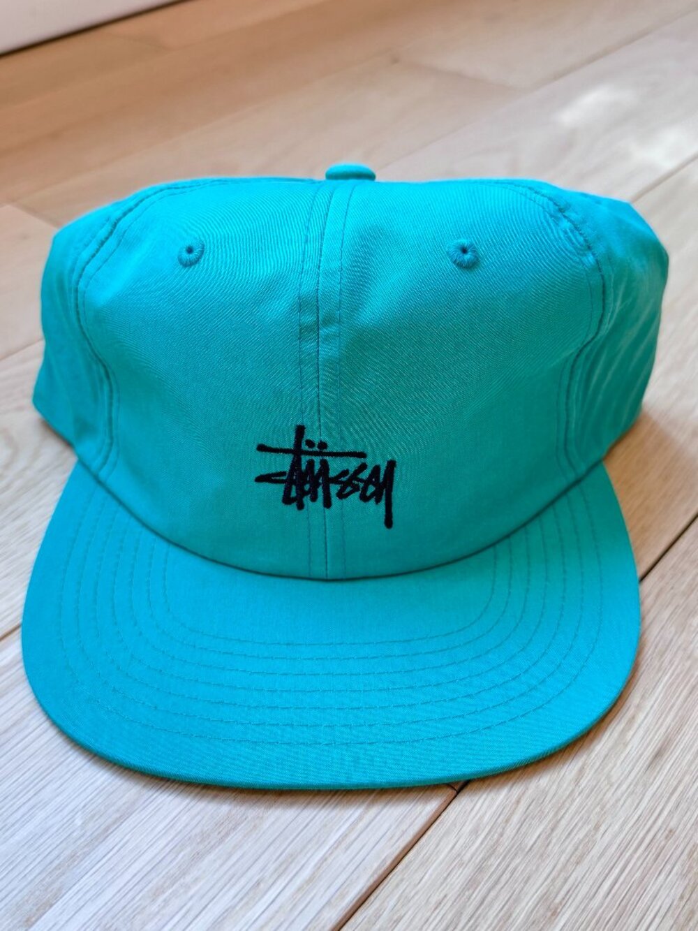 Stussy NY Saturn Strapback Cap Teal Green OS NWT